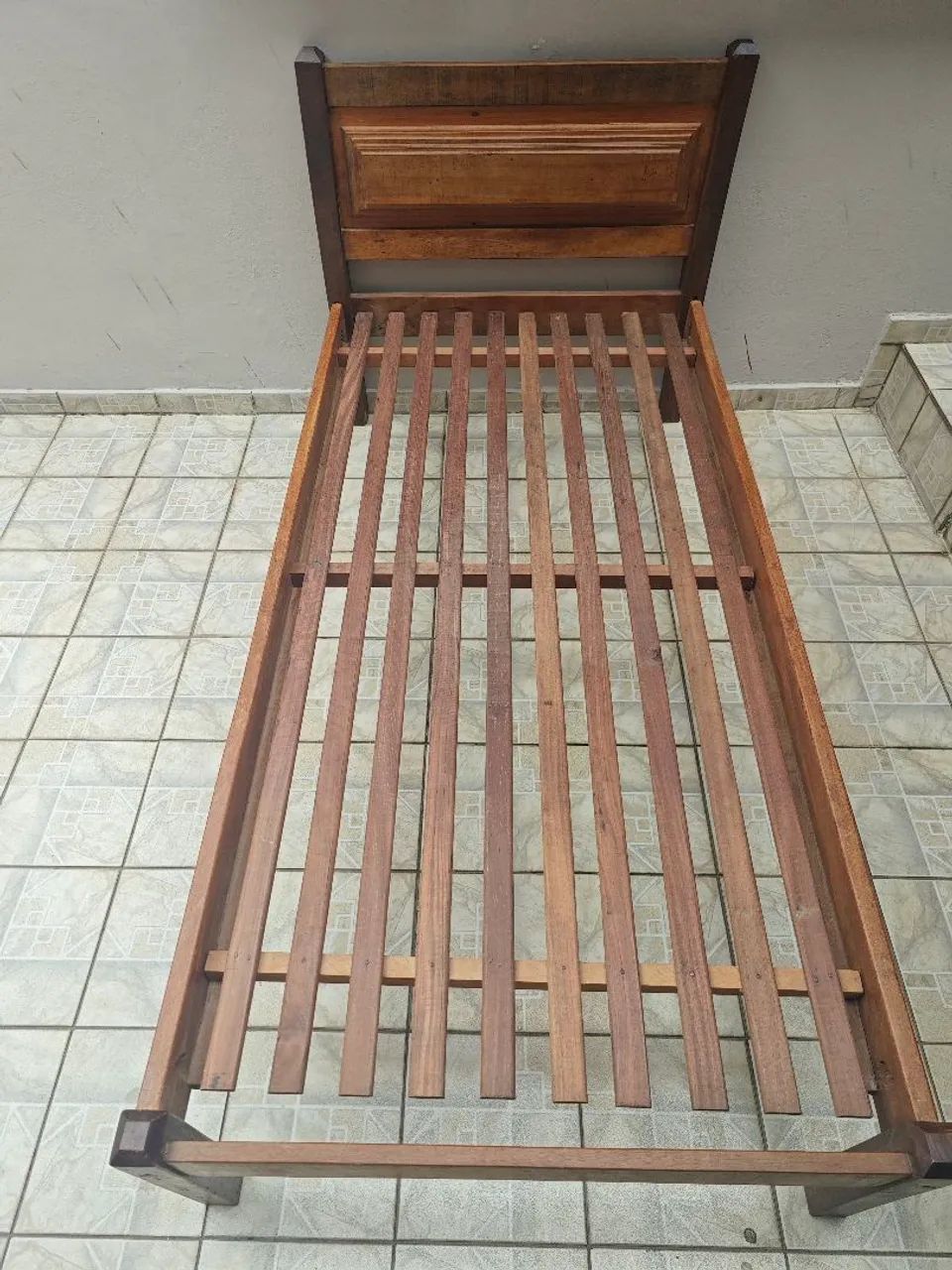 Cama de solteiro de jacarandá - Foto 3