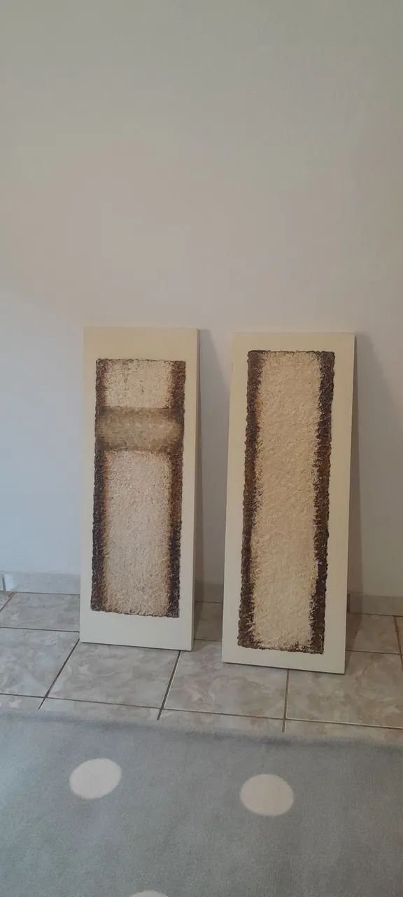 Trio de telas são 2 tela 1.10 por 40 e 1.20 por40