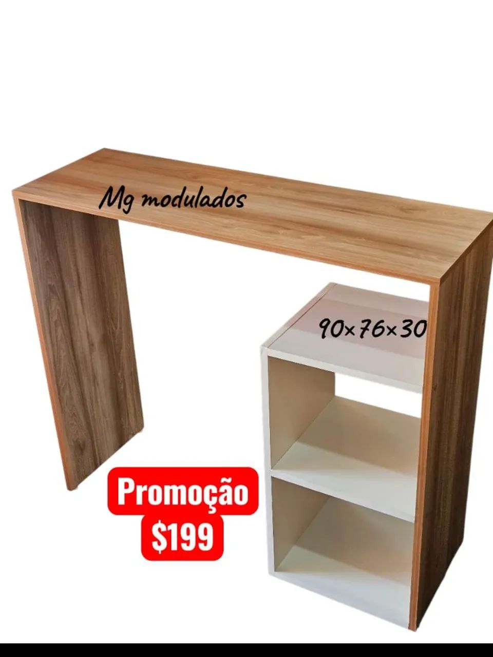 Escrivaninha com nichos - Promoção!