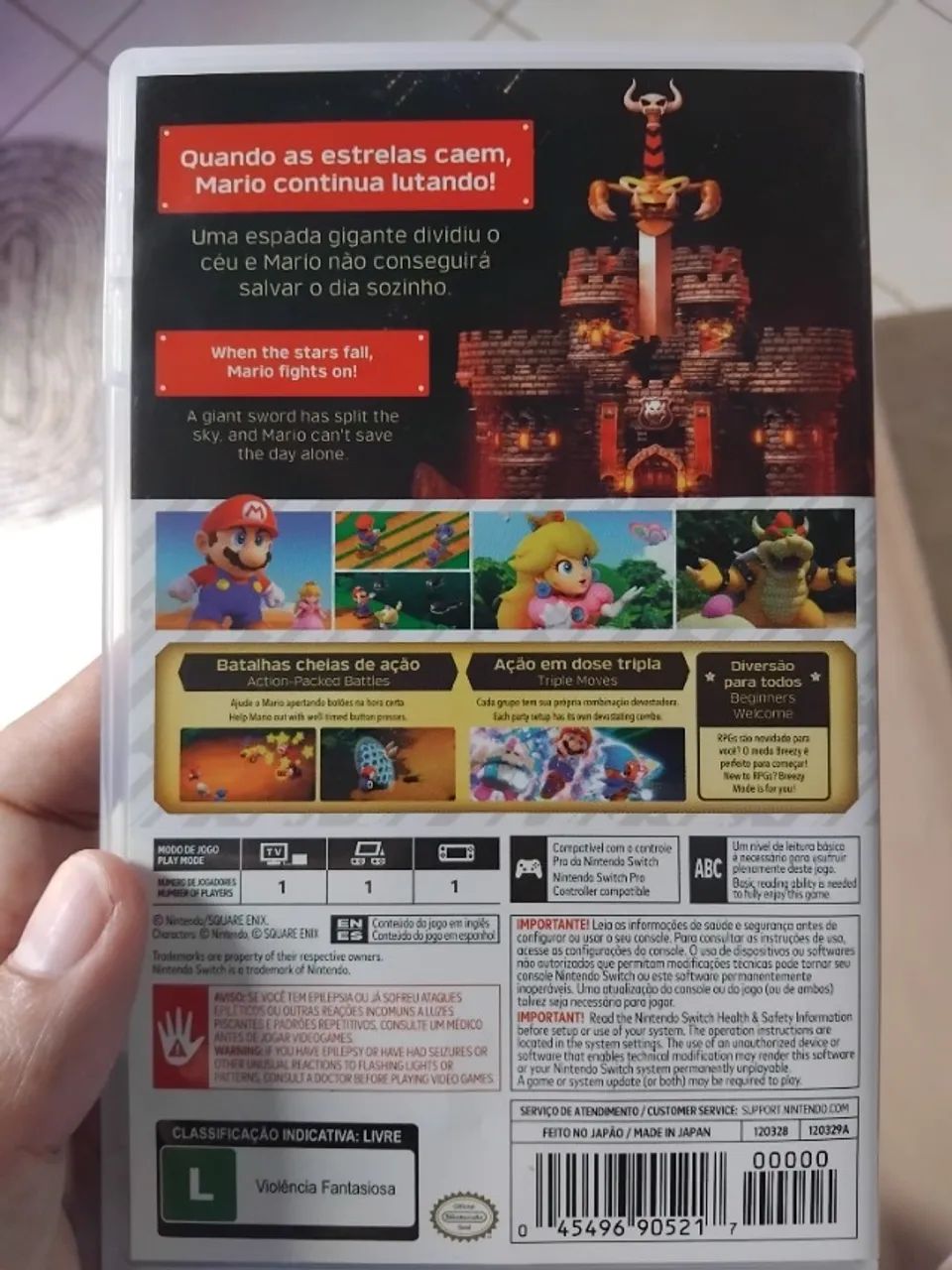 Jogo Super Mario RPG Nintendo Switch mídia física  - Foto 2
