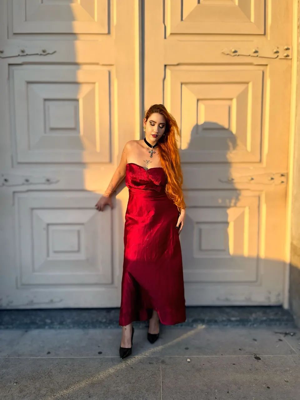 Vestido vintage - cor vinho  - Foto 2
