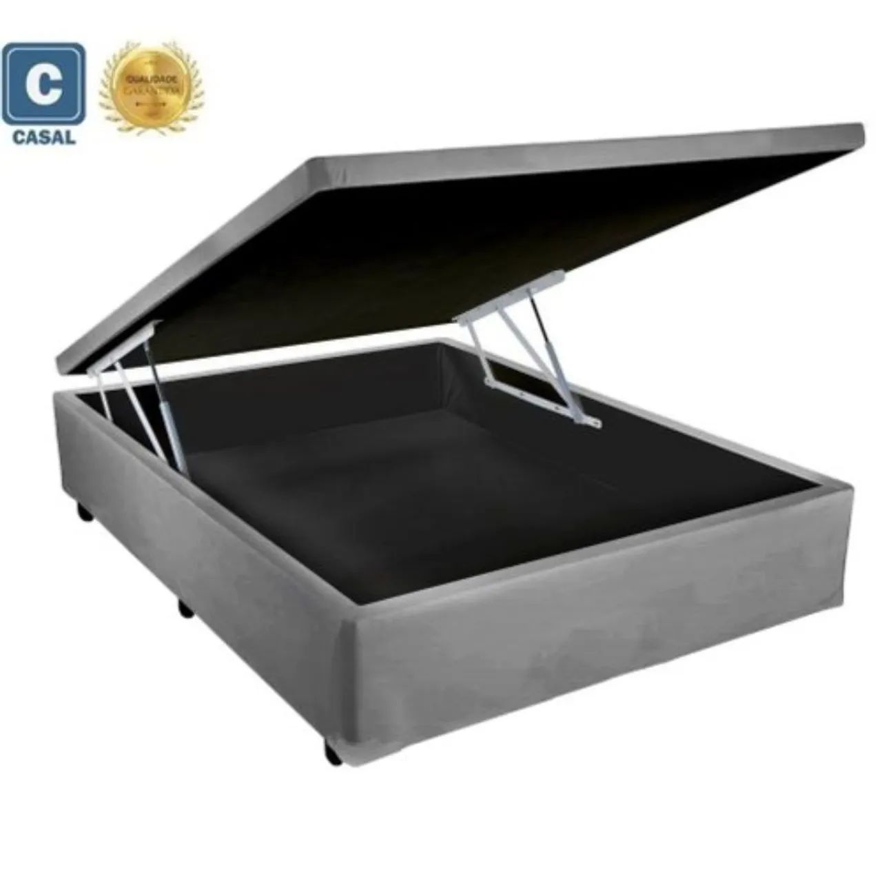Cama Box Casal  Baú - Nova - Foto 4