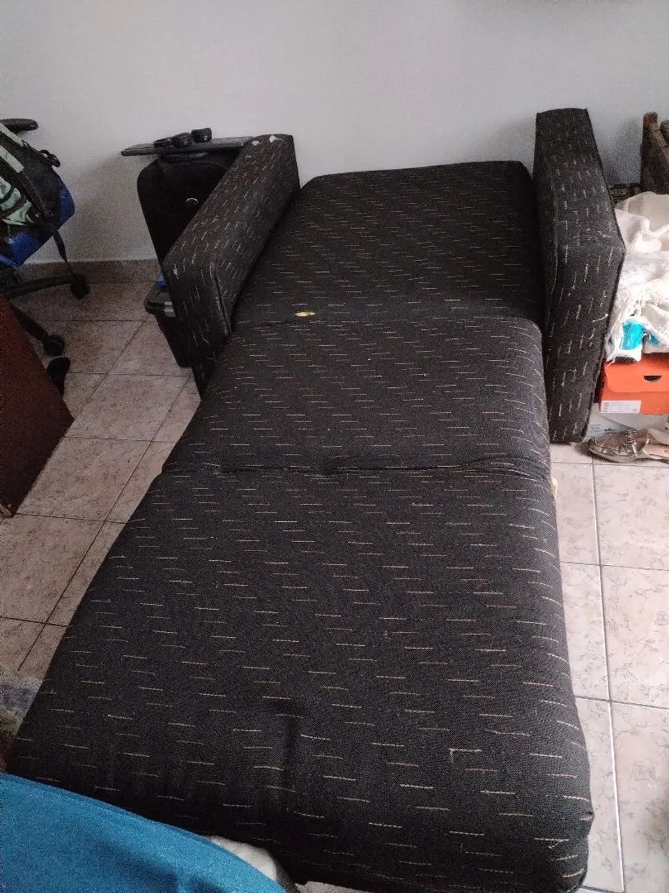 Sofá Cama 2 lugares - bom estado - Foto 4