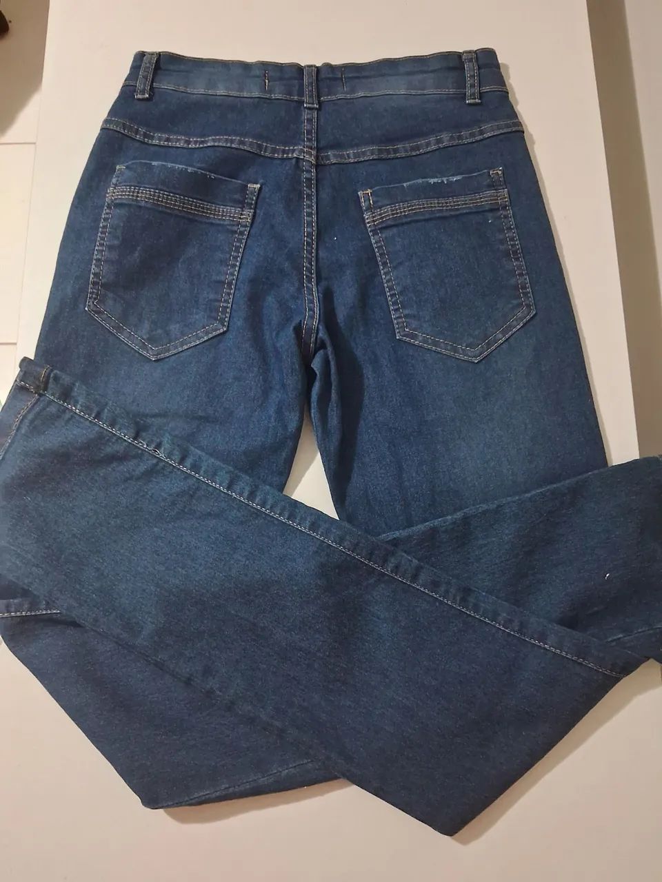 Calça Jeans slim Azul Escuro - Foto 4