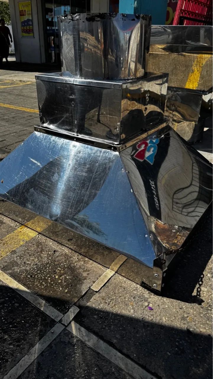 Coifa inox com coletor de gordura  - Foto 5