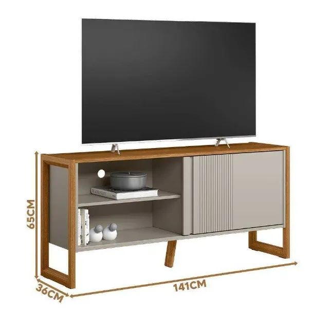 Rack Para TV Até 55 Polegadas Gold - FAZEMOS ENTREGA!65746295851650122