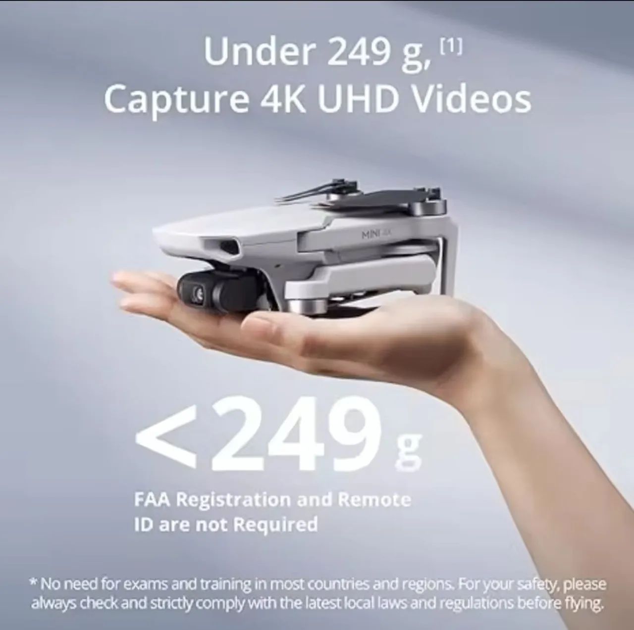 Drone Dji Mini 4k Distancia 10km Câmera 4k 2.4 GHz 1 Bateria - Foto 3