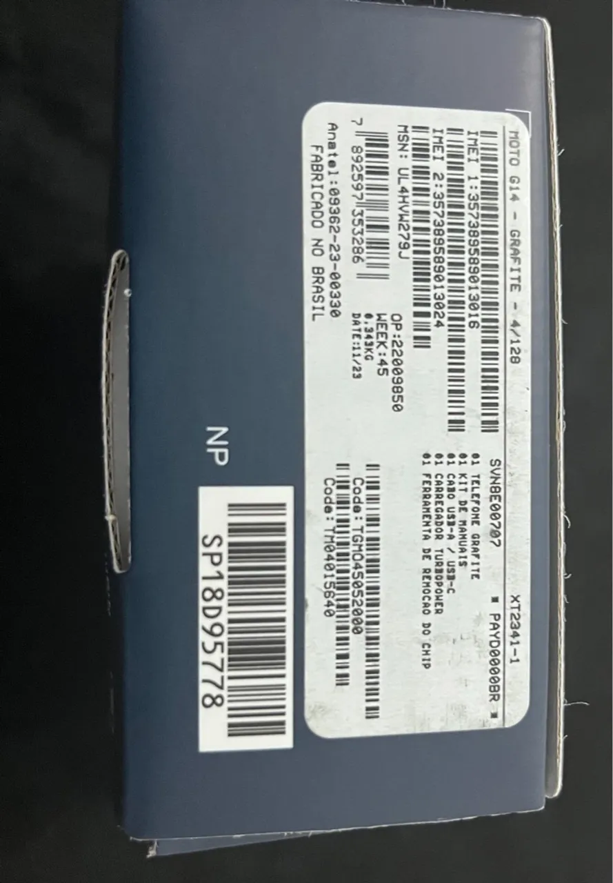 Motorola Moto G14 4/128GB Grafite