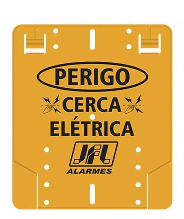 Placa de Sinalização de Perigo - Cerca Elétrica