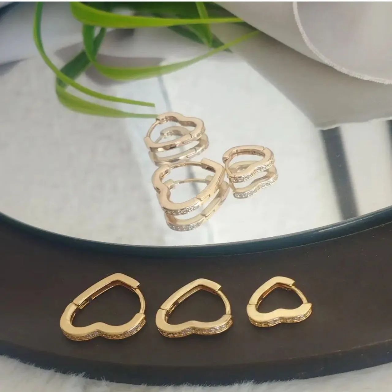 Argolinhas trio folheados  - Foto 4