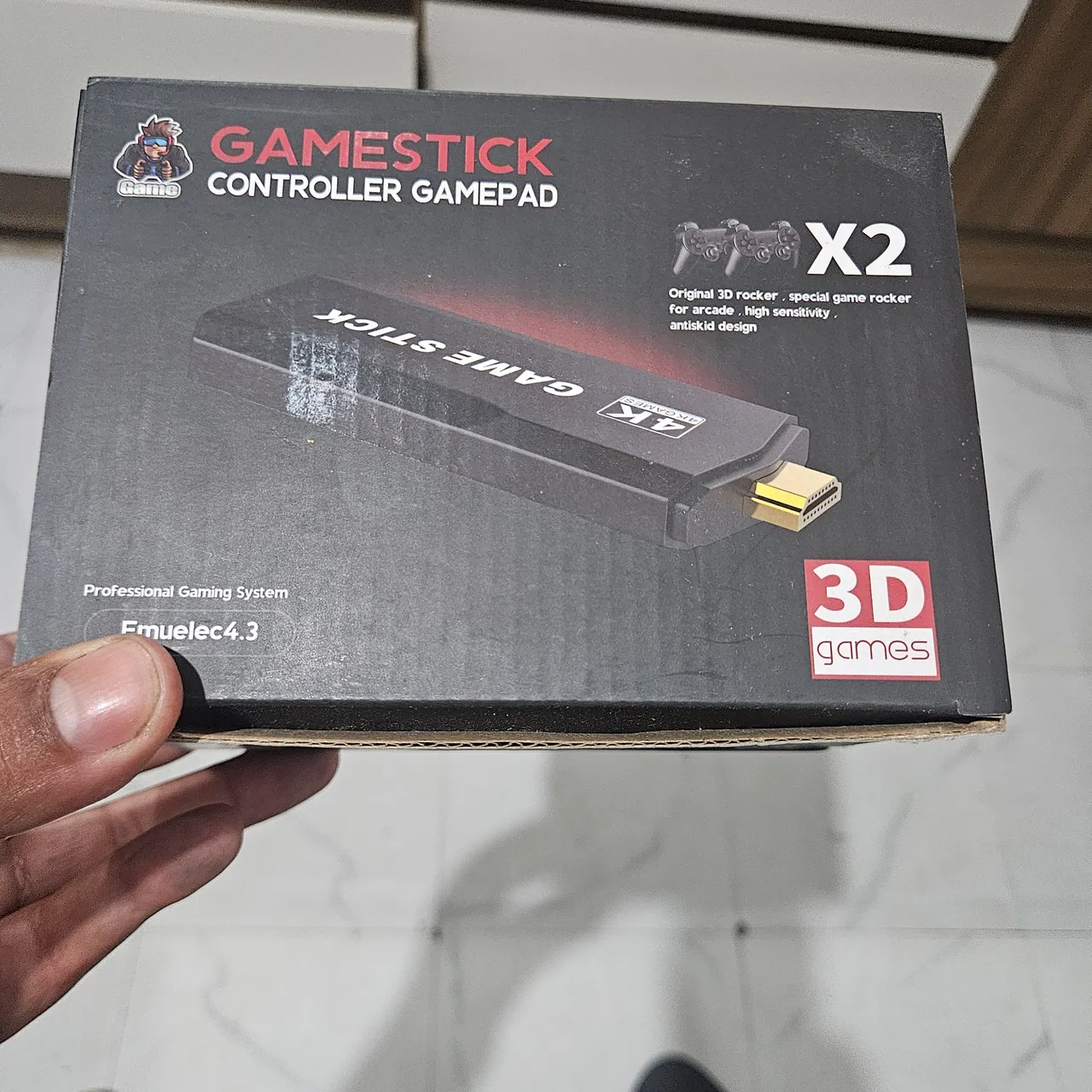 Game Stick - Console Retrô 4K com 2 Controles