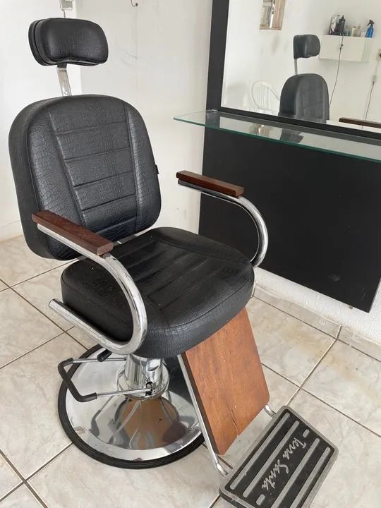 Espelho de Parede para Barbearia   E Cadeira Hidraulica - Foto 4