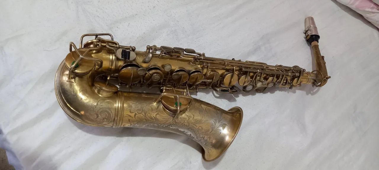 Saxofone alto buescher True tone ano 1914 - Foto 3