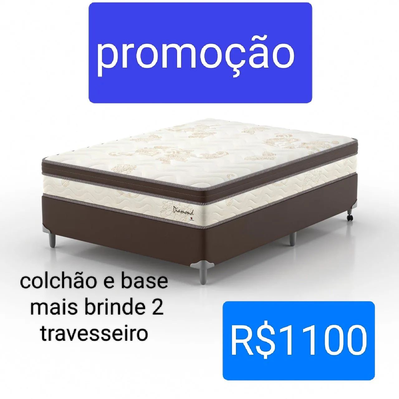 Colchão promoção com a base