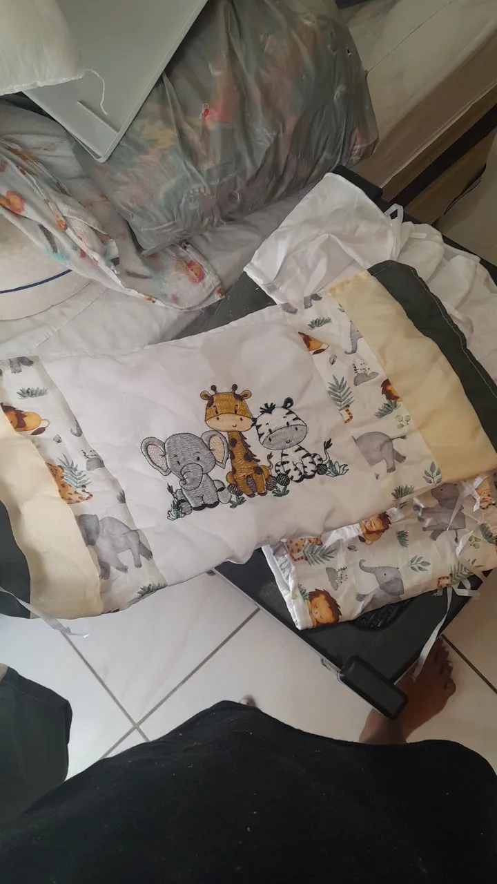 Kit berço Infantil Safari