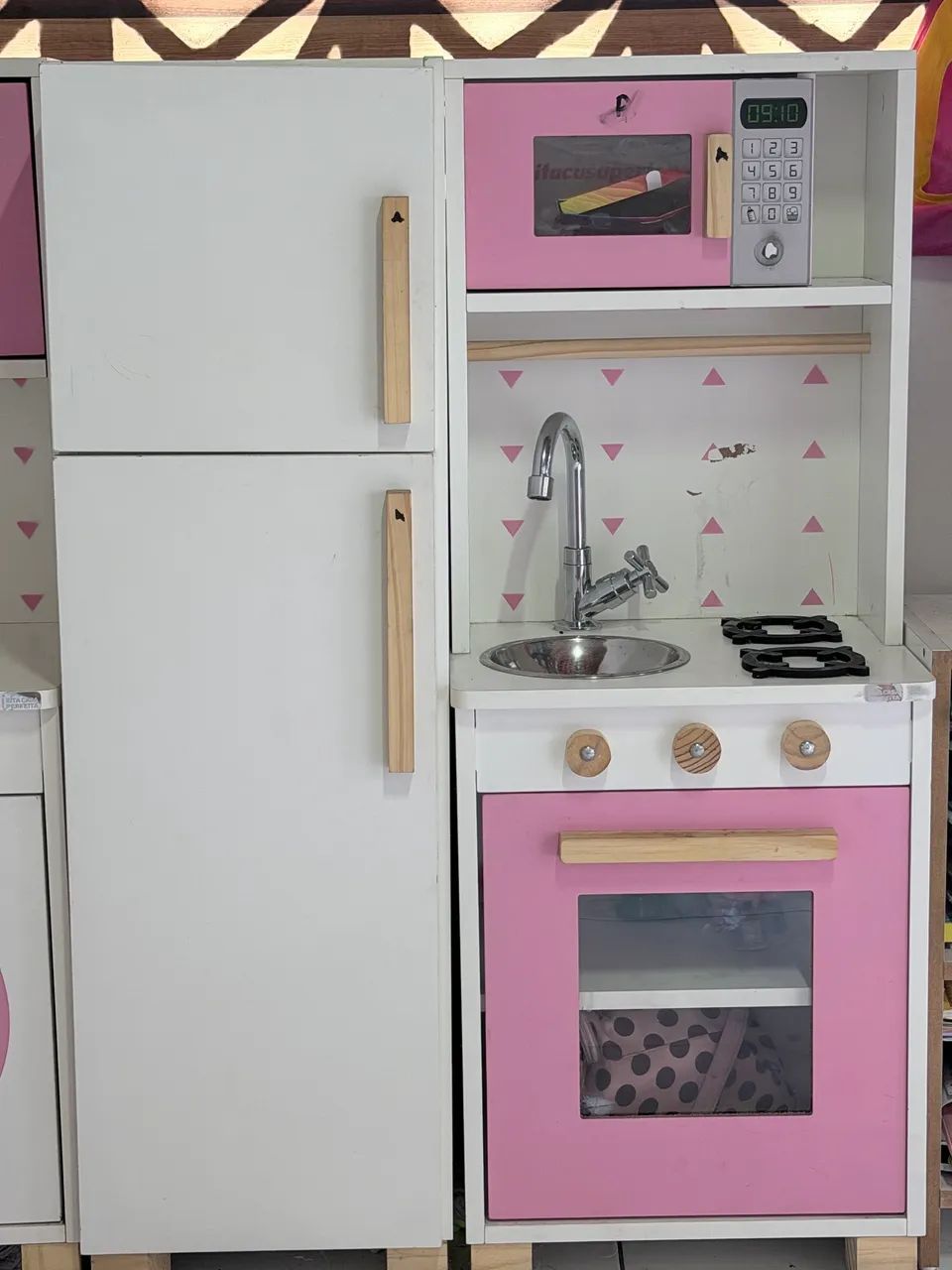 Cozinha mágica rosa mdf 