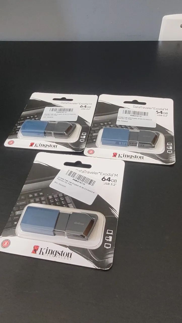 Pendrive Kingston Exodia 64 GB USB 3.2 - Velocidade e Confiabilidade! - Foto 3