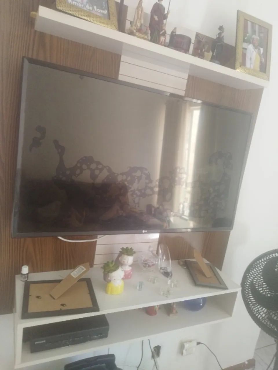 Microondas usado e rack novo 