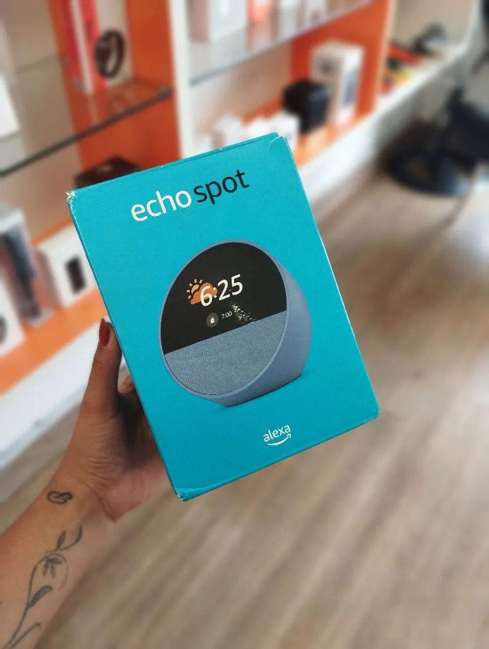 Echo Spot - Assistente Virtual Alexa com Tela - Foto 2