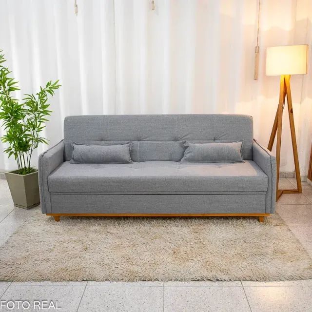 Sofá Cama Ipanema Baú  2.05m Linho - Produto Novo com Pronta Entrega!