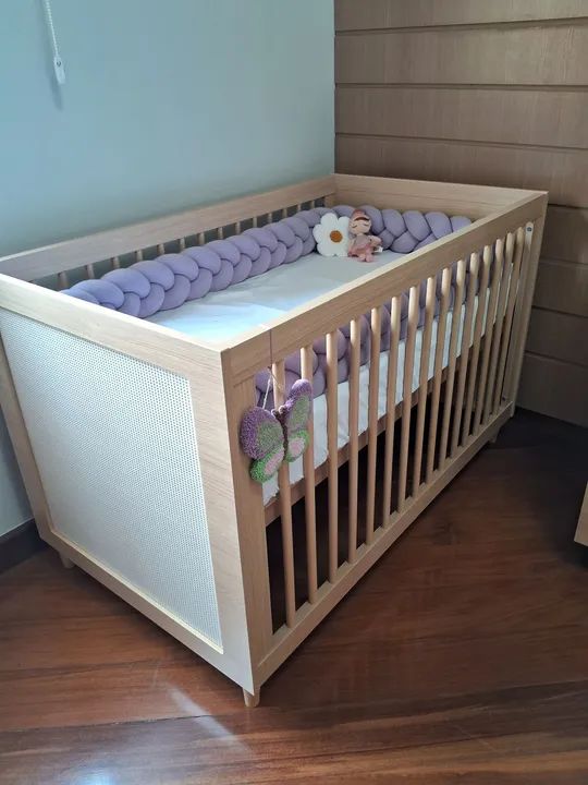 Conjunto de quarto infantil completo - Berço, cômoda e poltrona - Foto 5