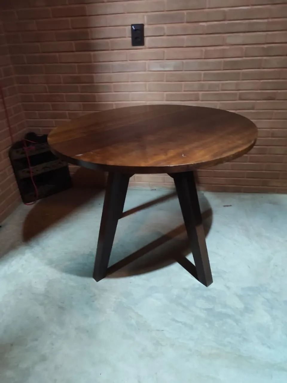 Solid wood round dining table for 4 people64994315924610120