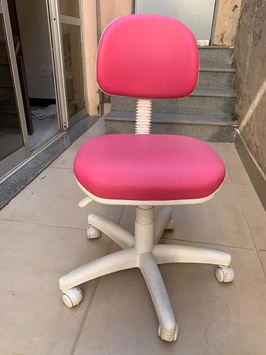 Cadeira de Escritório Giratória Rosa