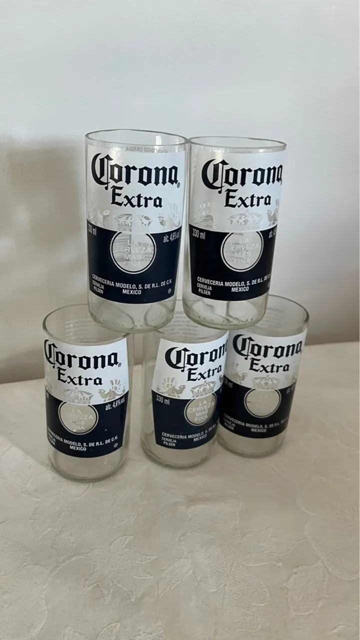 5 Copos Corona Extra