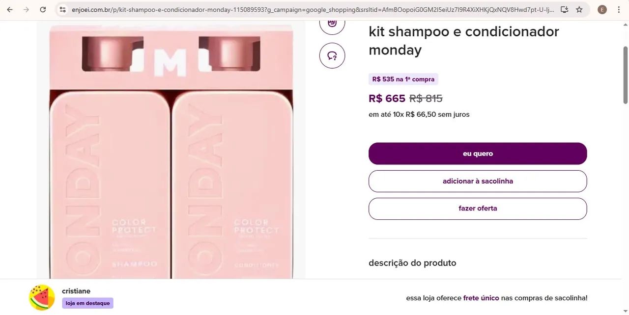 Shampoo Monday color protect 900ml - Foto 2