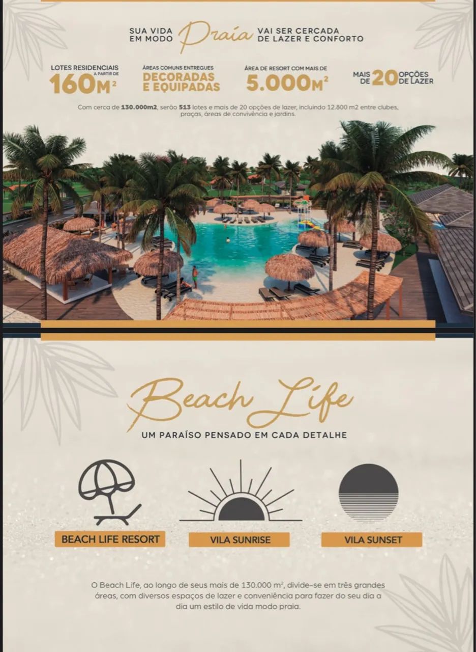 Beach Life lotes de  8x20