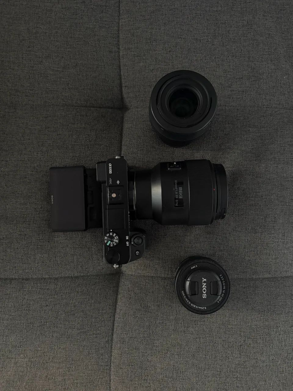 Camera sony 6100+ lentes sigma