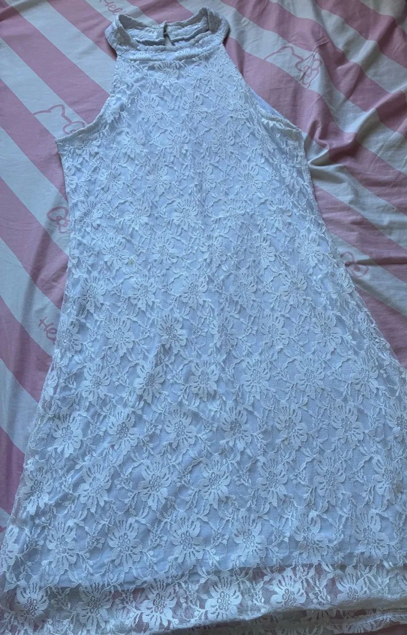 Vestido de renda com forro - Foto 5