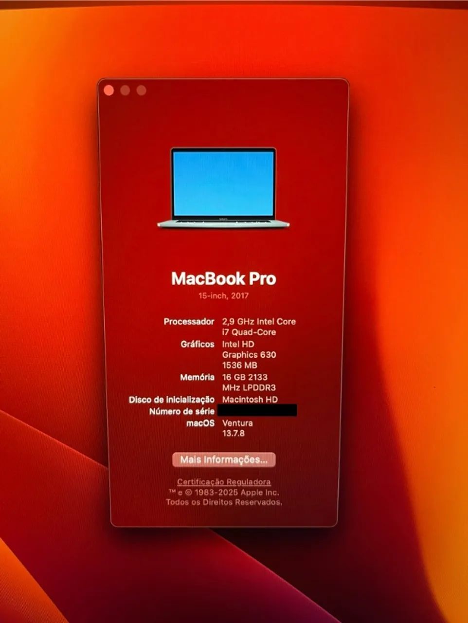 Macbook Pro i7 16GB RAM 512GB SSD - Foto 2