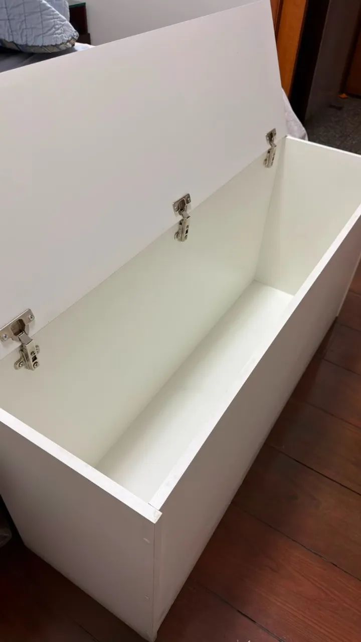 Baú em MDF Branco - Foto 2