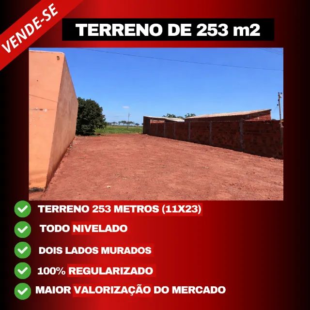 Terreno de 253 m2 Próximo a BR 163.