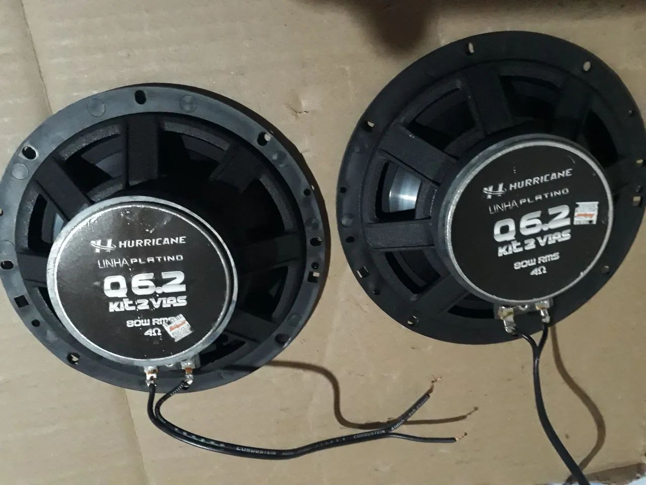 Kit 2vias hurricane 160Watts rms novinho. - Peças para carros