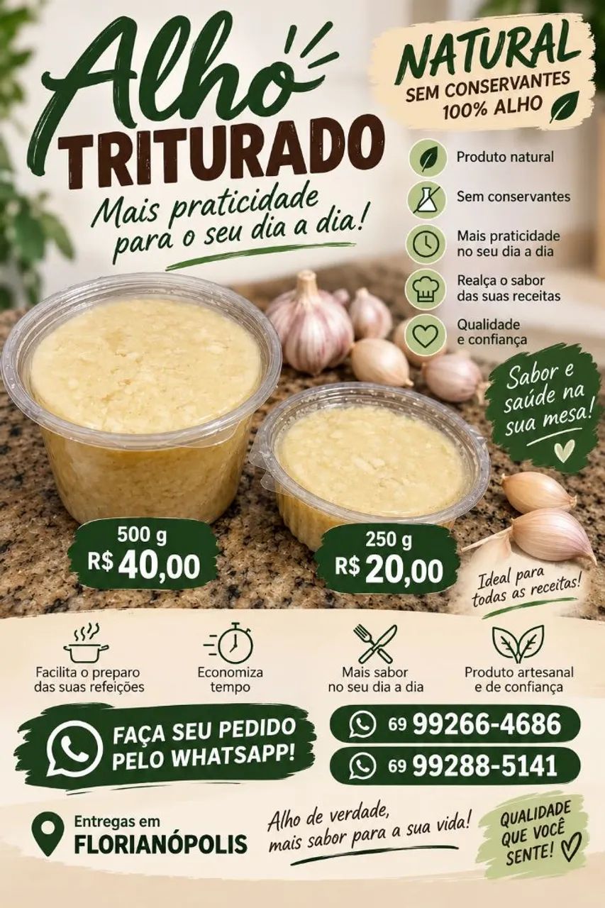 Vende-se alho 