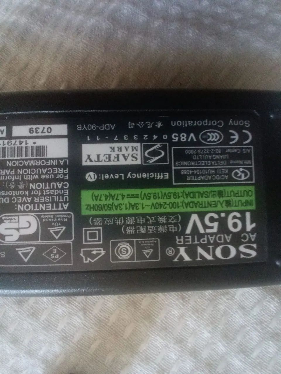 fonte notebook Sony 19v original