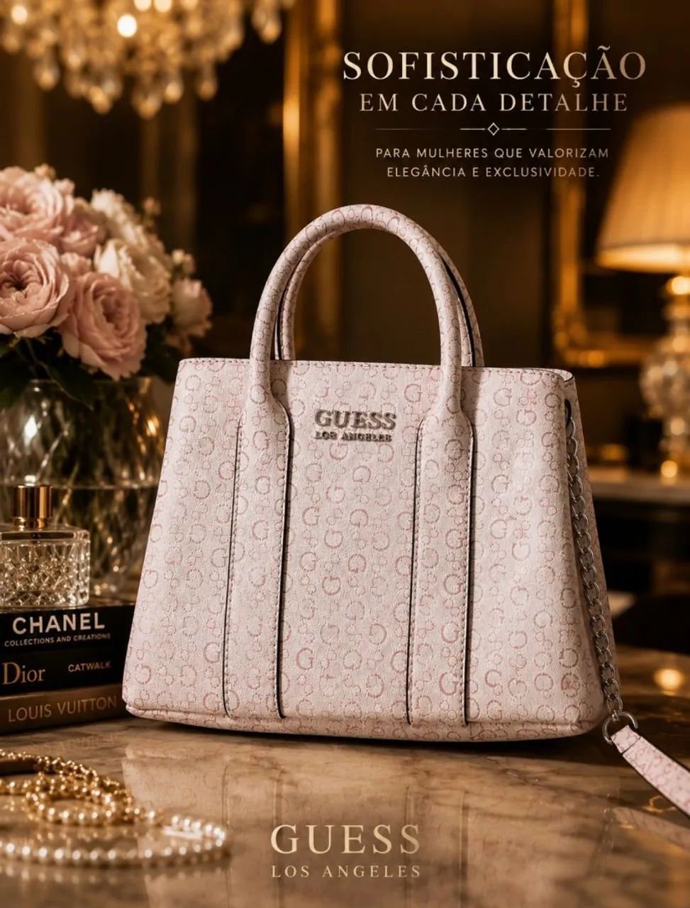 ? Bolsa Guess Original Rosé | Miami (EUA) ? Elegância e Sofisticação - Foto 4