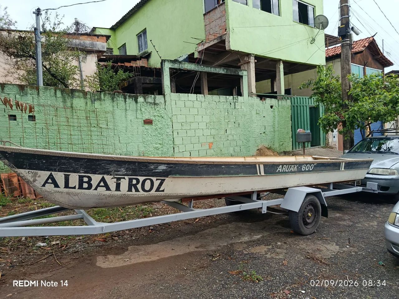 Barco de alumínio 6 metros 