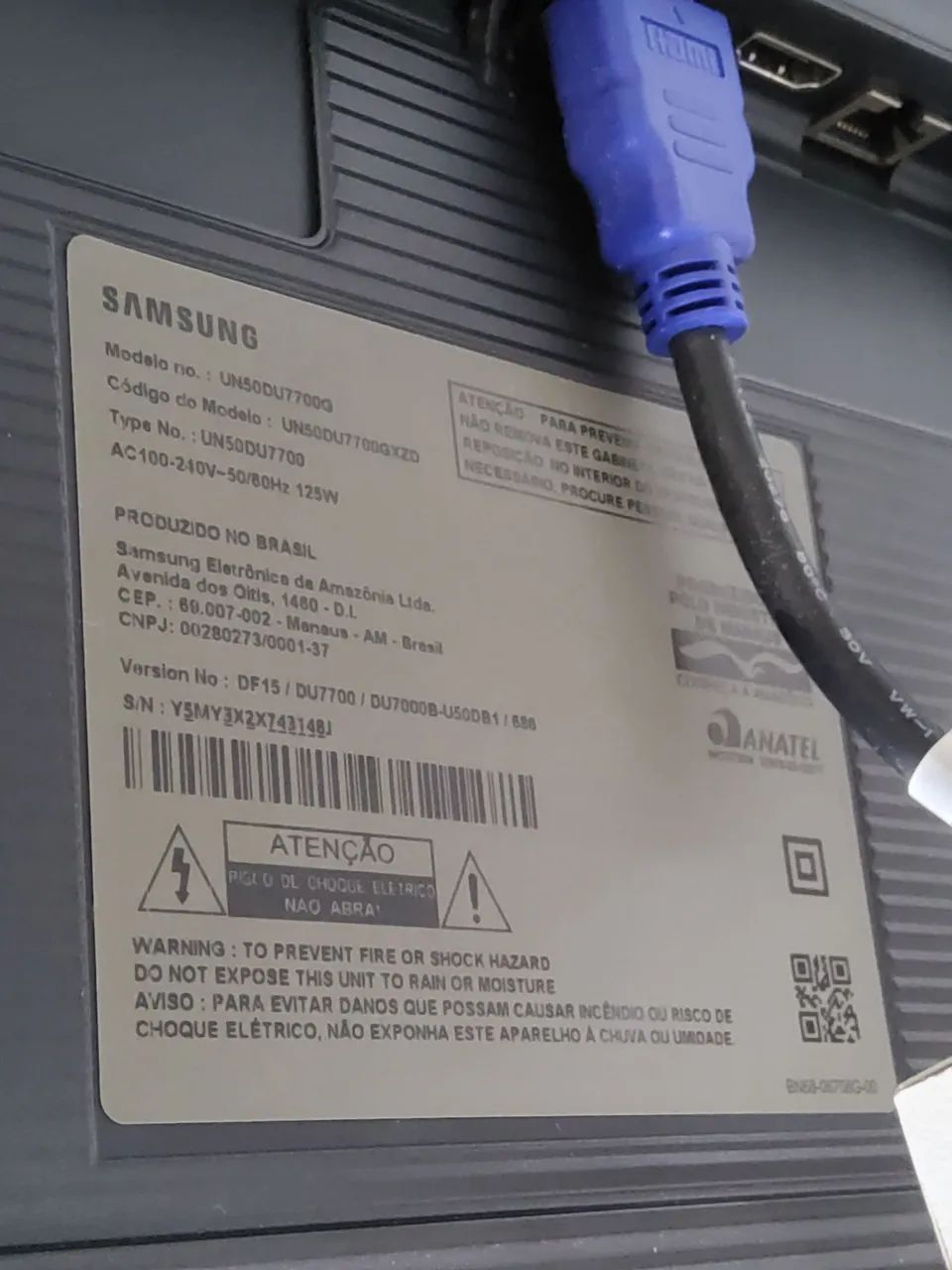 VENDO SMARTV SAMSUNG 50 POLEGADAS - MODELO UN50DU7700 EM PERFEITO ESTADO - Foto 3