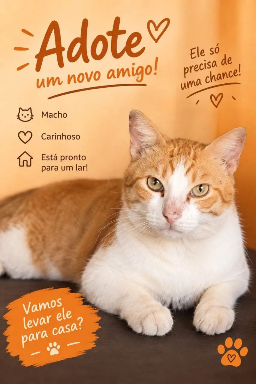Doação de Gato Macho 