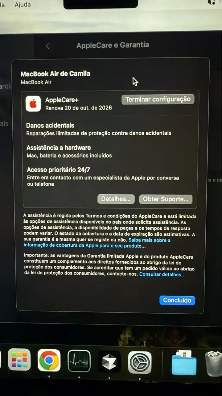 Macbook Air M3 8gb/256gb Garantia Apple Care Plus - Notebooks