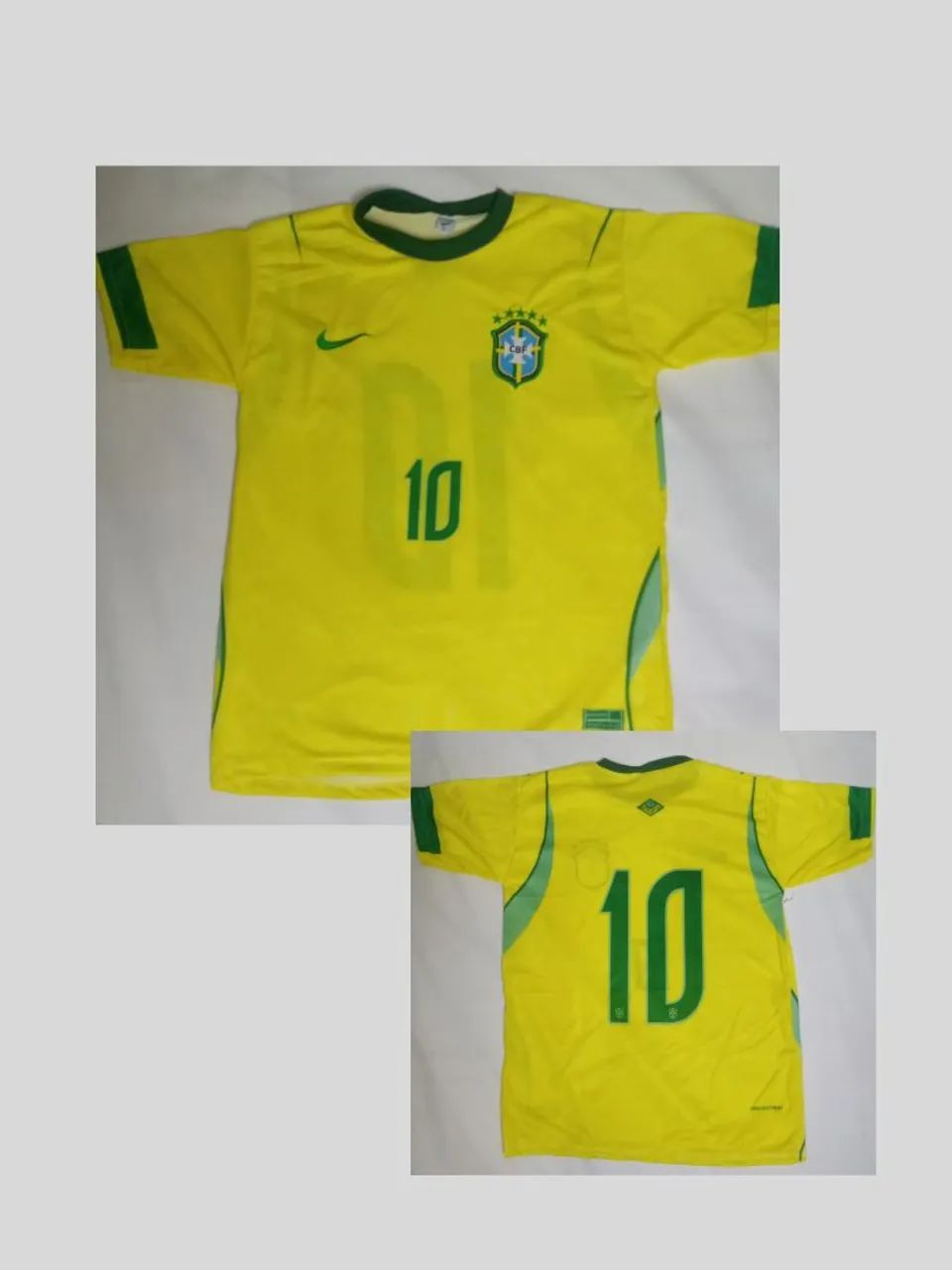 Camisa do brasil uniforme 1 amarela