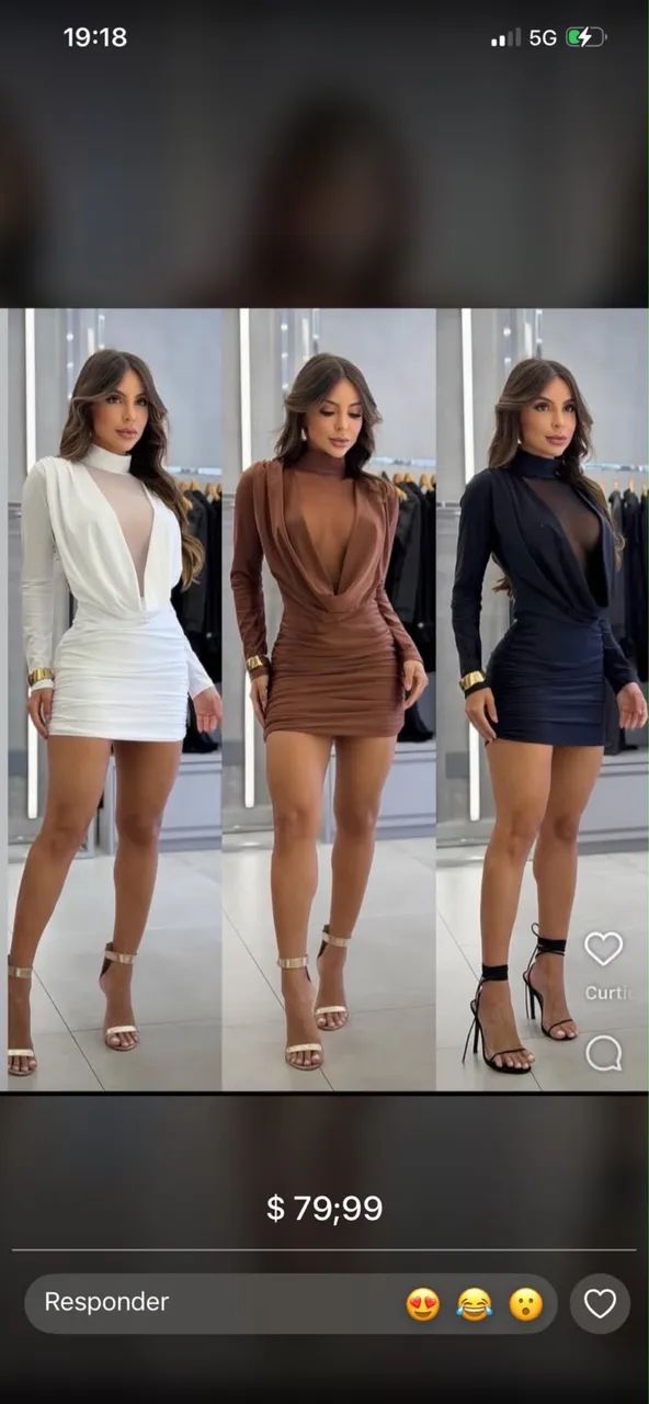 Vestido Marrom