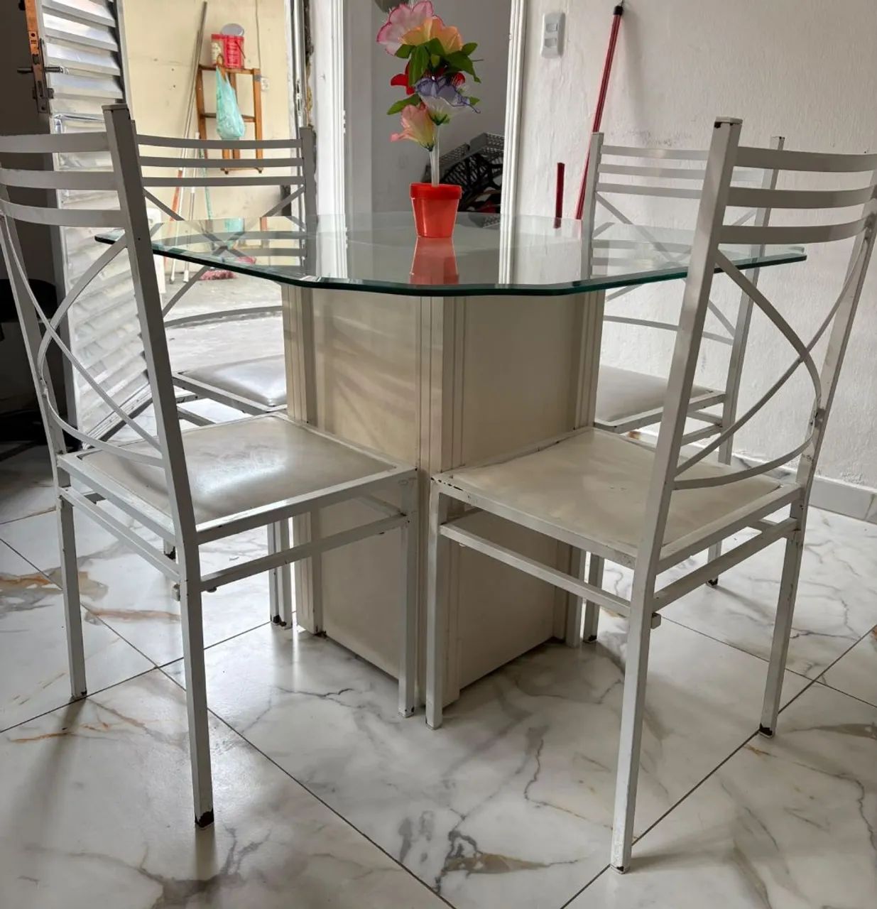 Mesa com tampo de vidro temperado  - Foto 3