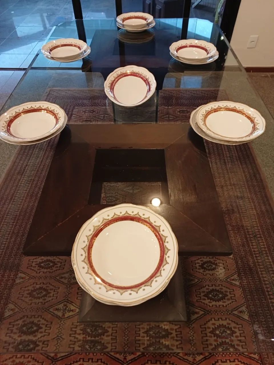 Mesa de jantar base de jacarandá  - Foto 2