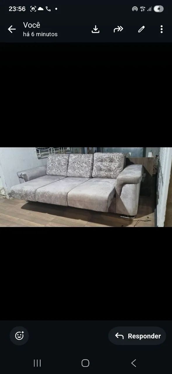 Vendo sofá de três lugares retrátil 65581376680323120