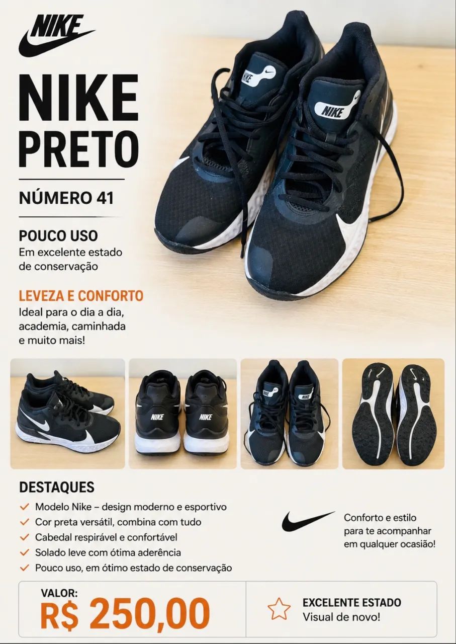 Vendo Tênis Marca Nike - Foto 3