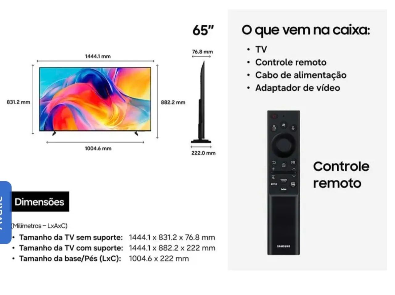 Tv 65 polegadas 4k OLED Samsung  - Foto 2